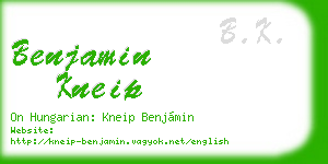 benjamin kneip business card