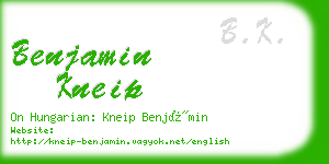 benjamin kneip business card